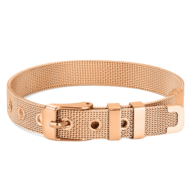 Mesh bracelet - rose gold