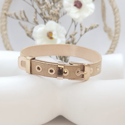 Mesh bracelet - rose gold