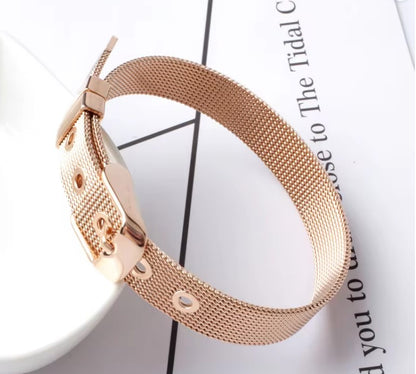 Mesh bracelet - rose gold